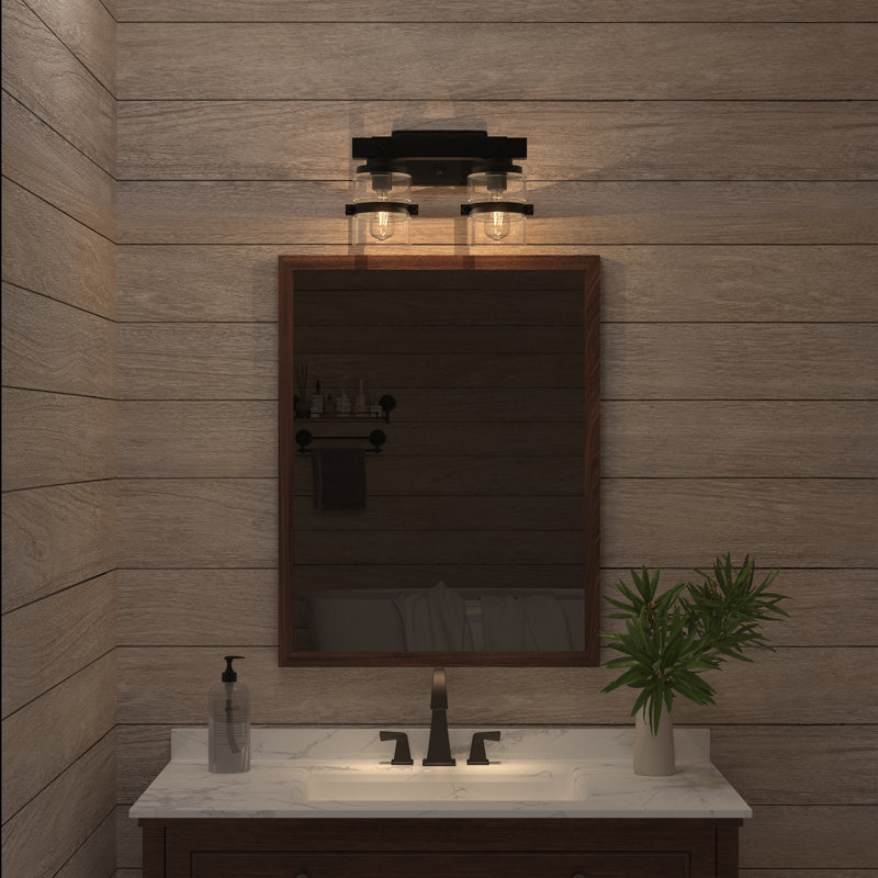 Sugarcreek Dimmable Metal Bathroom Vanity Light, 2