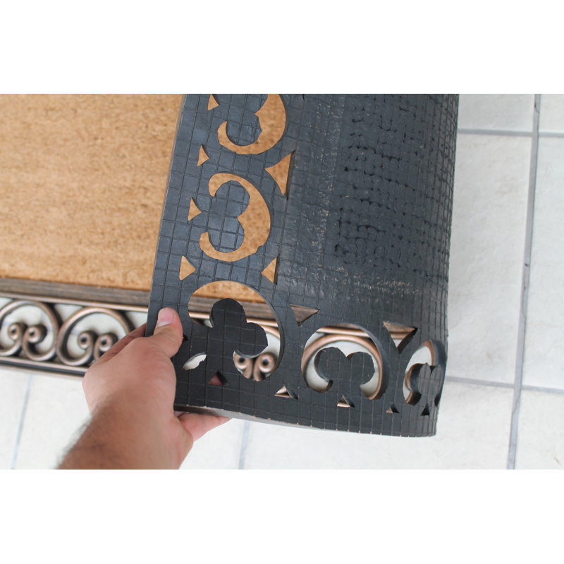 Extra Large Natural Coir and Rubber Outdoor Doormat