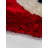 Abrielle Hand Tufted Shag Polyester Eco-Friendly Area Rugs - Square, Ivory Red Color, Geometric Modern Design, High Pile Thick Handmade Anti Skid Area Rugs for Living Room, Bed Room-2109541333