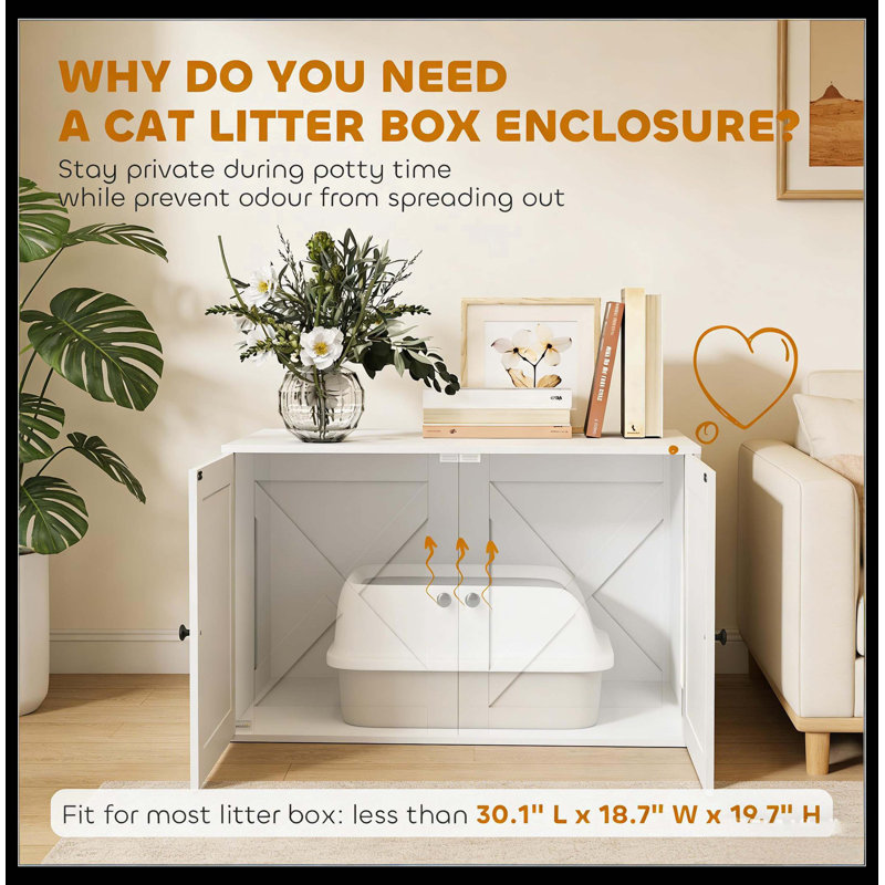 Enceinte de litière, Enceinte de litière pour chat