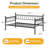 Twin Size Heavy Duty Metal Daybed Frame with Steel Slat Support, Space-Saving Sofa Bed for Living Room, Bedroom or Apartment - Black (Daybed Only)