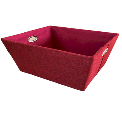 Panier en tissu doublé