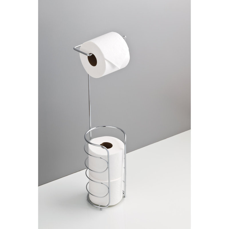 Porte-papier hygiénique sur pied avec rangement