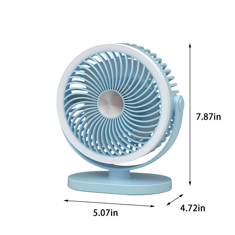 Ventilateur de table USB pour l'extérieur avec lampe de chevet, Kondieu