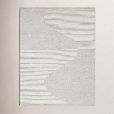 Alar Ivory Hand-Woven Wool Rug