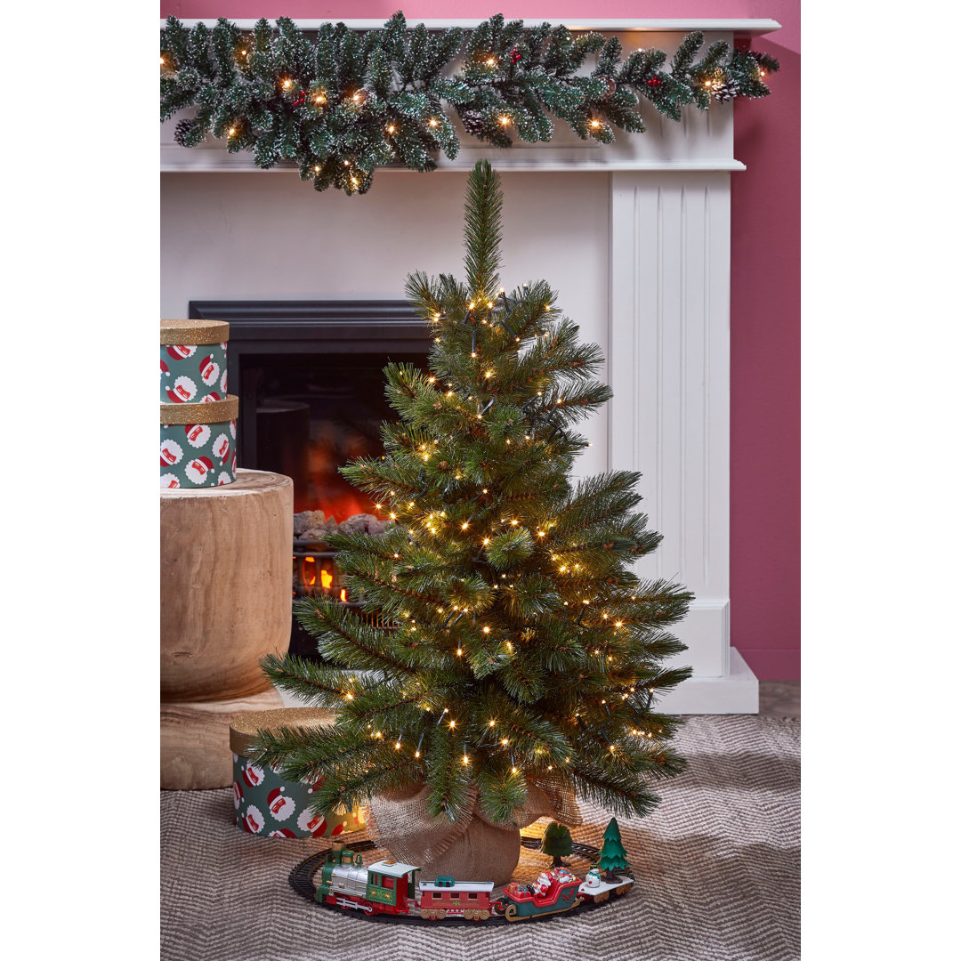 Künstlicher Weihnachtsbaum 90 cm Grün mit Ständer