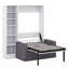 Lit escamotable Verlina avec canapé et tablettes-1229199934