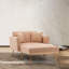 Chaise longue Classic, chaise d'appoint moderne en tissu pour chambre à coucher ou salon,-1886739009
