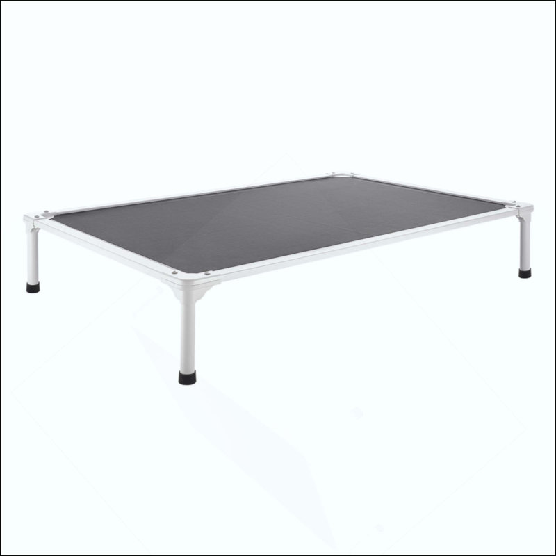Lit surélevé pour lit de chien surélevé portatif avec filet Meslin, H 9 po x l 49 po x P 33 po