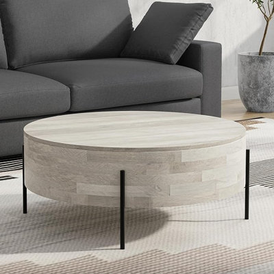 Table basse urbaine moderne en bois de manguier massif Emporium