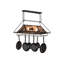Moose at Lake Handcrafted Hanging Pot Rack-124968230