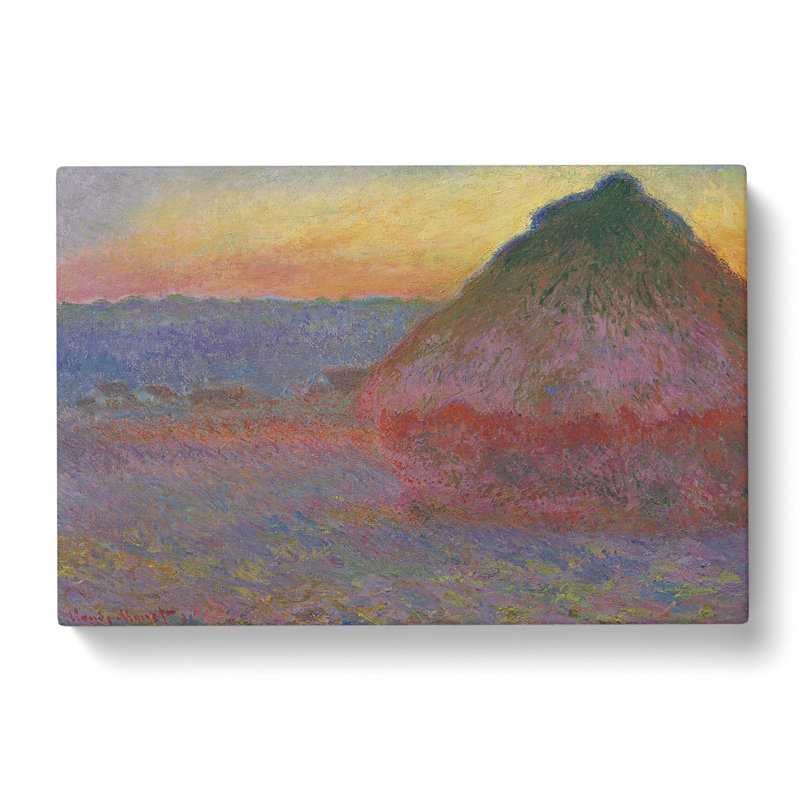 Haystacks Vol.3 by Claude Monet - Wrapped Canvas, 40cm H x 60cm W x 3cm D