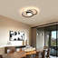 DELIPOP Double Round Dimmable 40cm LED Aluminum Flush Mount with Remote