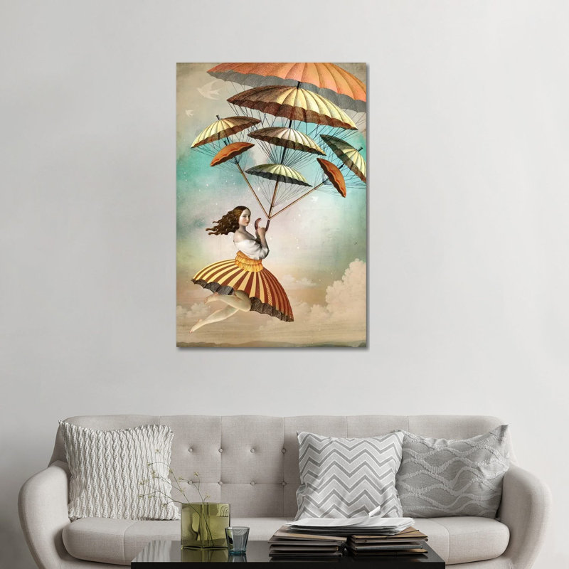 «Eight of Wands» par Catrin Welz-Stein - impression d'art graphique, H 48 po x l 32 po x P 1,5 po, Toile tendue, Pas de tapis