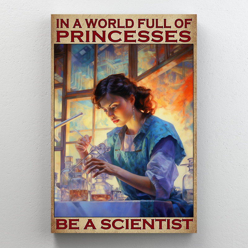 «Be A Scientist», impression sur toile, H 36 po x l 24 po x P 1,25 po