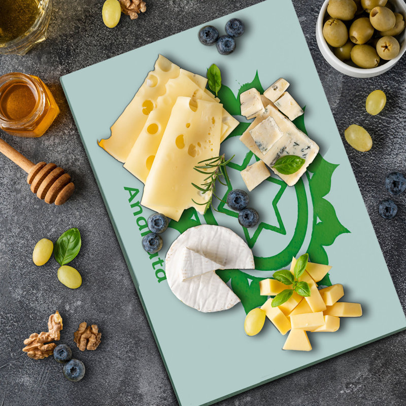 Ambesonne Green Cutting Board Large Size  Green