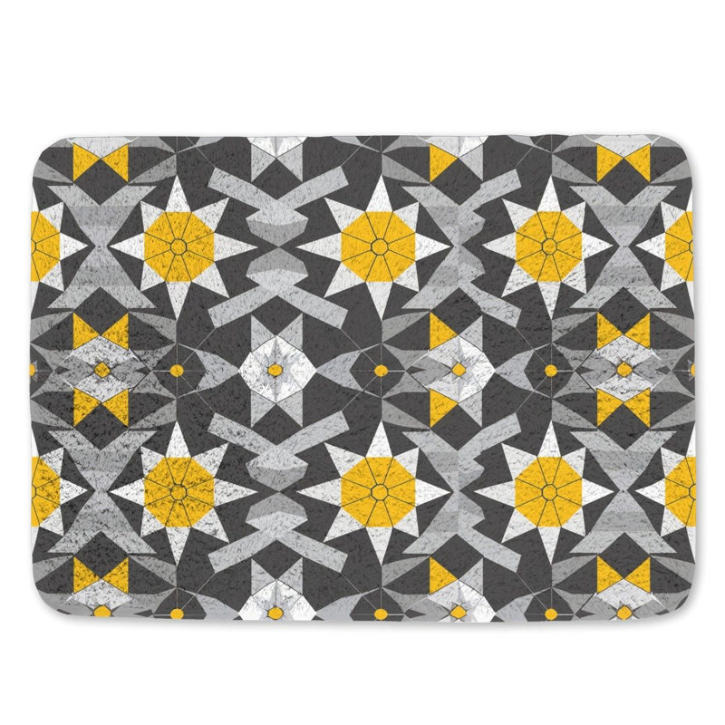 Darlean Microfiber / Microsuede Non-Slip Bath Mat, 17" W x 24" L