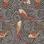 Koi Fish Fabric-414828543