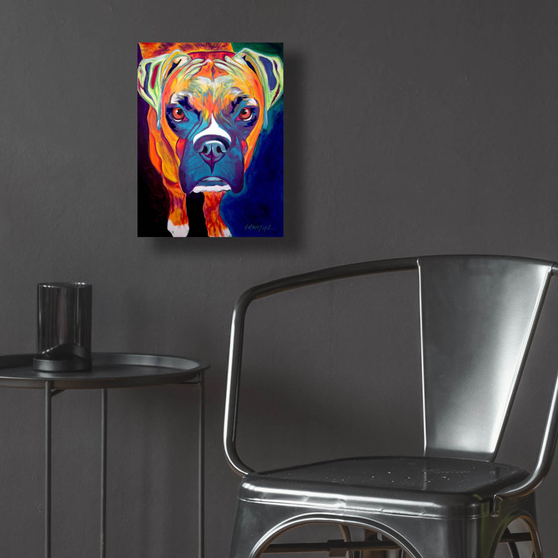 «Boxer - Harley» par Dawg Painter, H 16 po x l 12 po x P 0,13 po