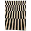 Tapis noir et blanc Petrella