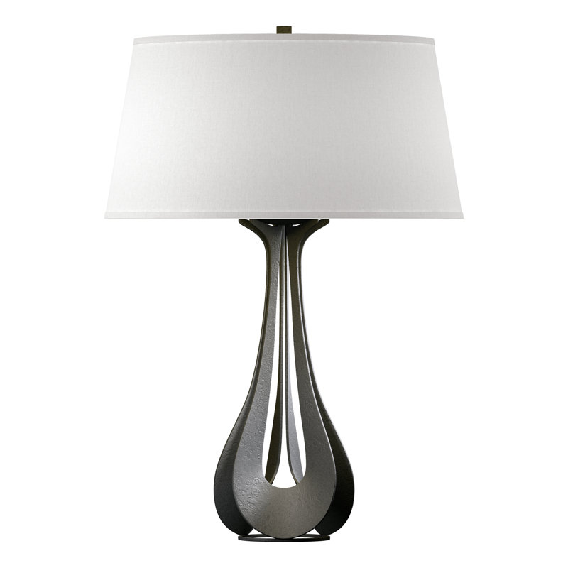 Lino 25.3" Table Lamp, Flax, Natural Iron