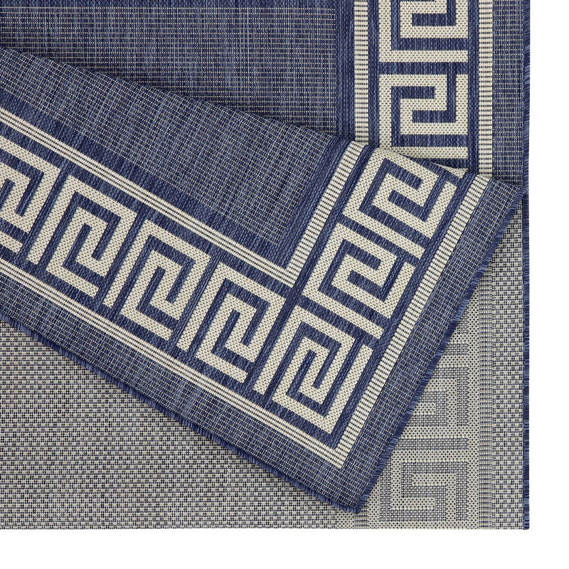 Tapis intérieur / extérieur Sunshine, Bleu, Rectangulaire 7 pi 10 po x 10 pi 3 po