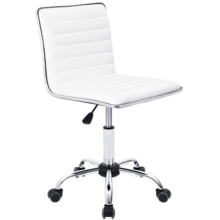 Kaycee Mid Back Task Chair Orren Ellis Upholstery Color: White