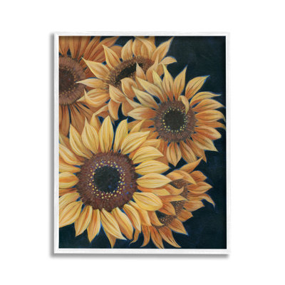 Détail détaillé de tournesol et de giclée