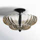 Libbie 4-Light Mottled Cocoa Semi-Flush Mount