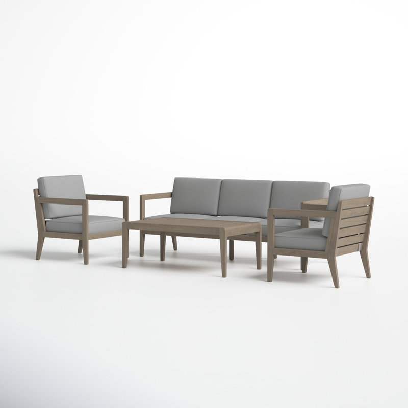 Ojai Acacia 5 - Person Patio Conversation Sets with Cushions
