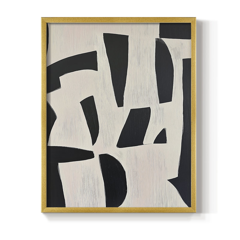 "ABSTRACT Series DCII" par J Paul, Or, H 21 po x l 17 po