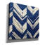 Toile épique Graffiti «Indigo Batik 2» par Wild Apple Portfolio, 18 po x 18 po