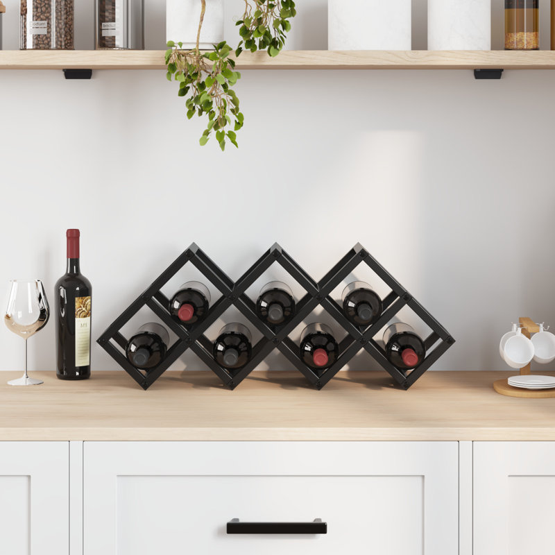 Tabletop Wine Bottle Rack Black