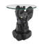 Fateh Glass Top End Table