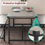 Ensemble de table de salle à manger 3 pièces pour 4 personnes avec bancs peu encombrants, plateau de table, structure en acier, table de cuisine de campagne moderne pour petits espaces, appartements, coin repas, assemblage facile-512151762