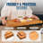 Howard Edge Grain Acacia Solid Wood Cutting Board - Reversible Extra Large Butcher Block with Juice Groove and Easy Grip Handle for Chopping, Serving, and Meal Prep-111651210