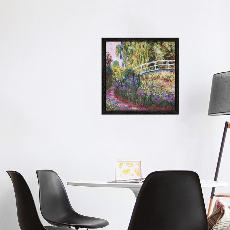Print on Canvas, 45.72 cm H x 45.72 cm W x 4.445 cm D, Black Floater Framed