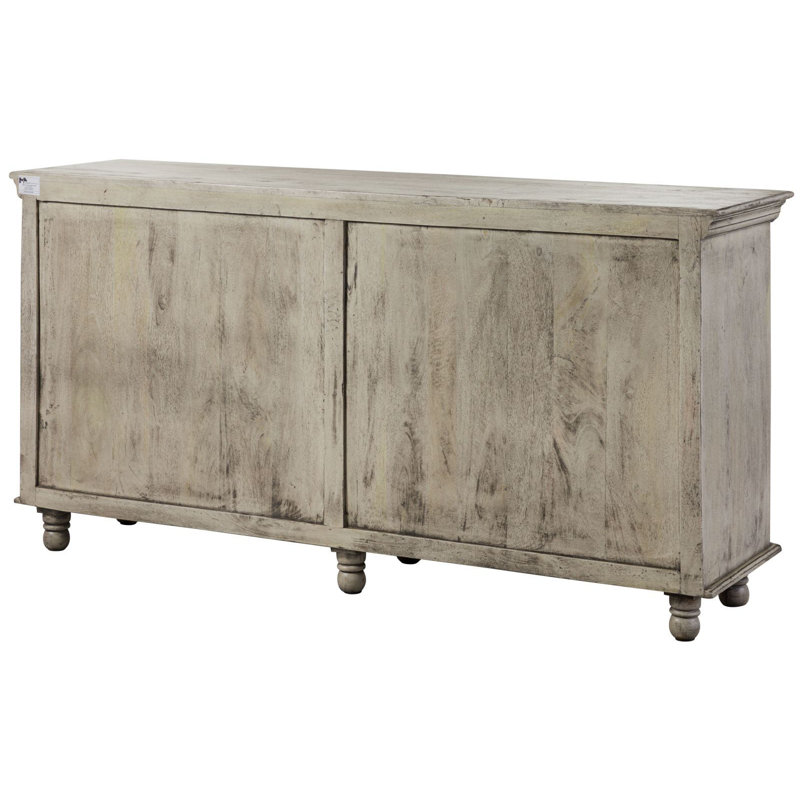 183cm Solid Wood Sideboard, Grey