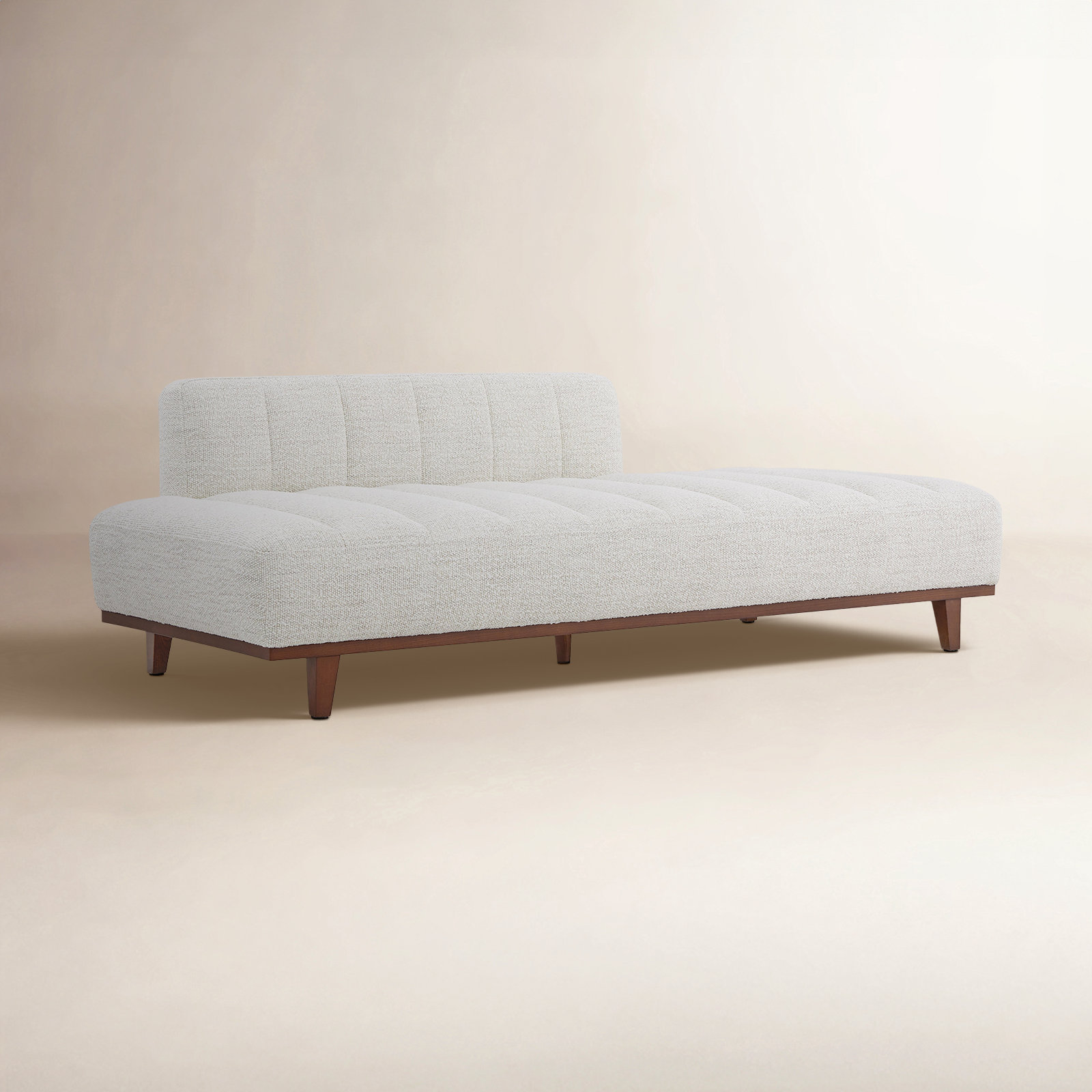 Novi Upholstered Daybed, Merino Pearl Performance Tweed