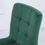 Barryton Set of 4 Contemporary Frosted Velvet Dining Chairs with Metal Legs-596246253