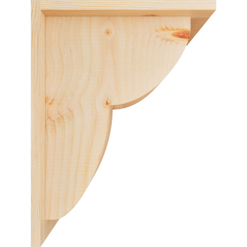 Corbeau Crestline avec contre-plaque, H 16 po x l 7,5 po x P 12 po, Sapin de Douglas, Lisse