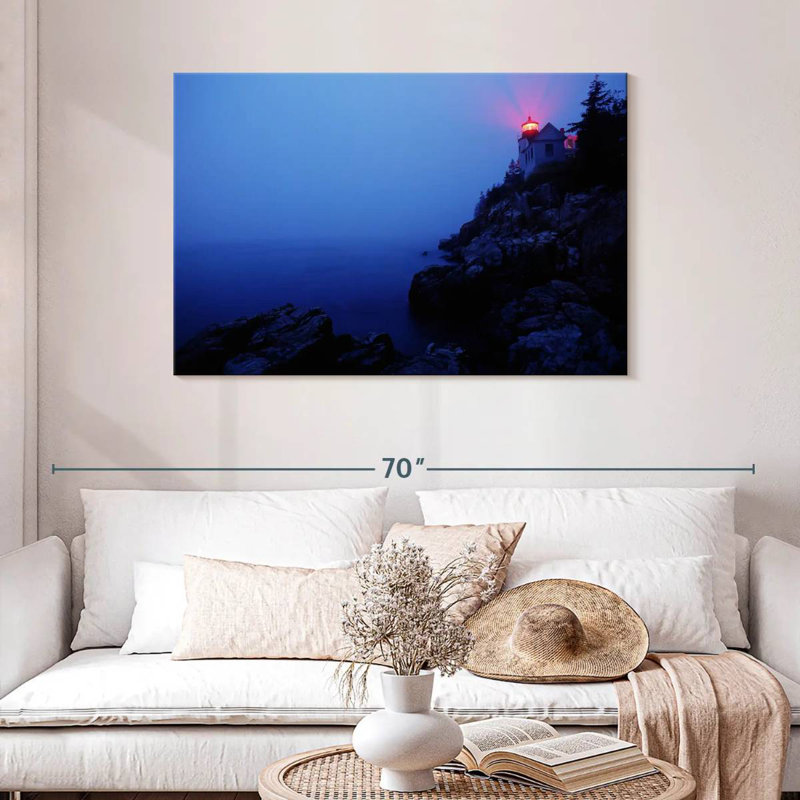 Gillard Acadia Lighthouse, 30" H x 45" W