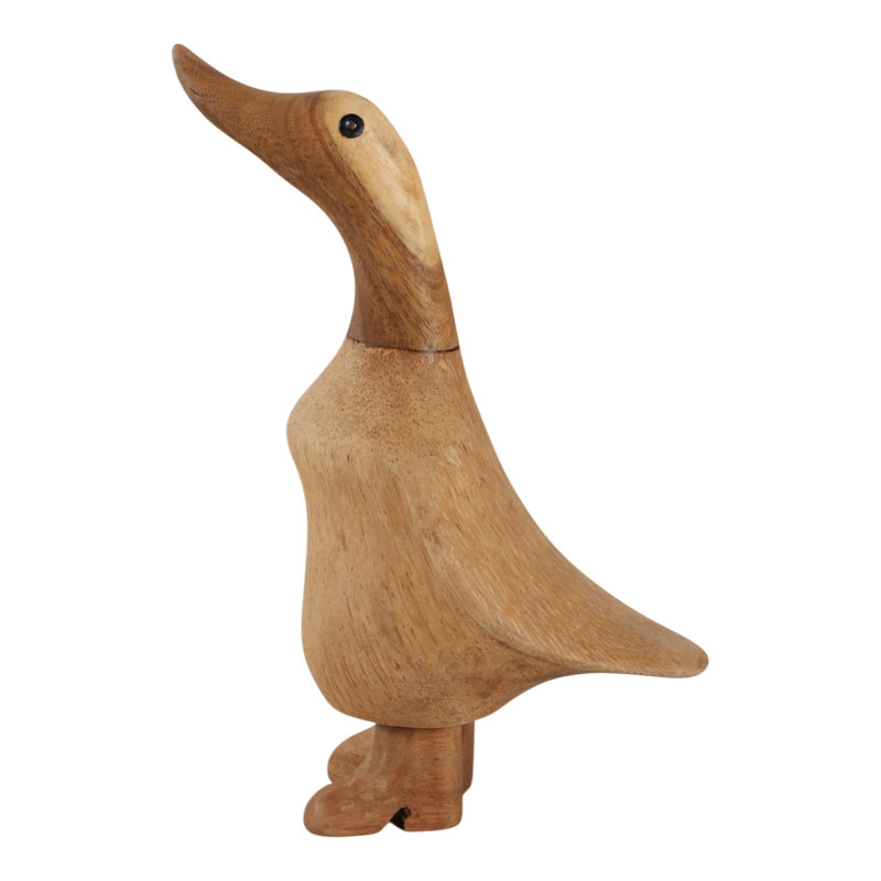 Figurine en bois de bambou sculpté à la main 8 "H