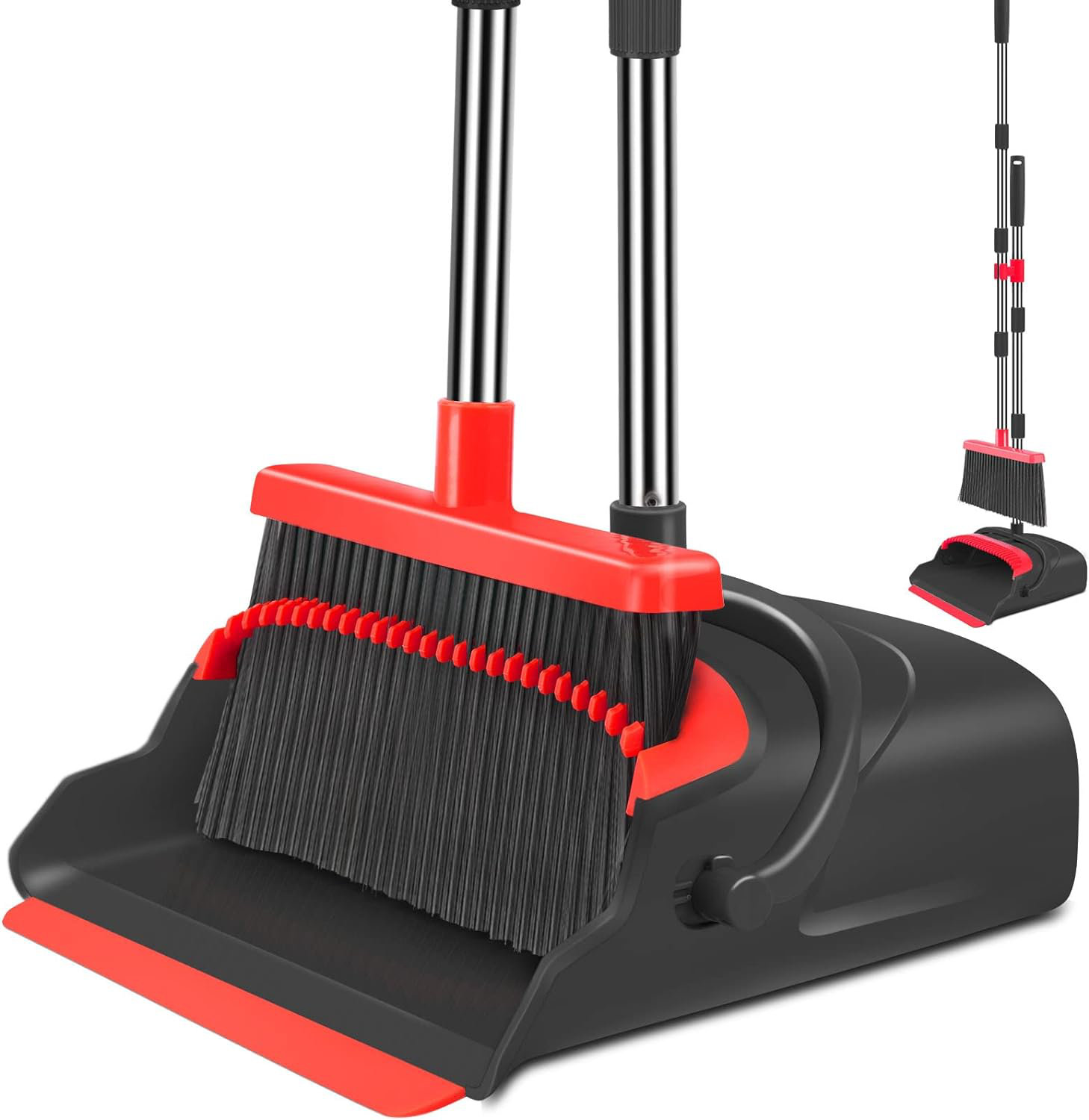 ENAMOST Adjustable Broom And Dustpan Set Wayfair