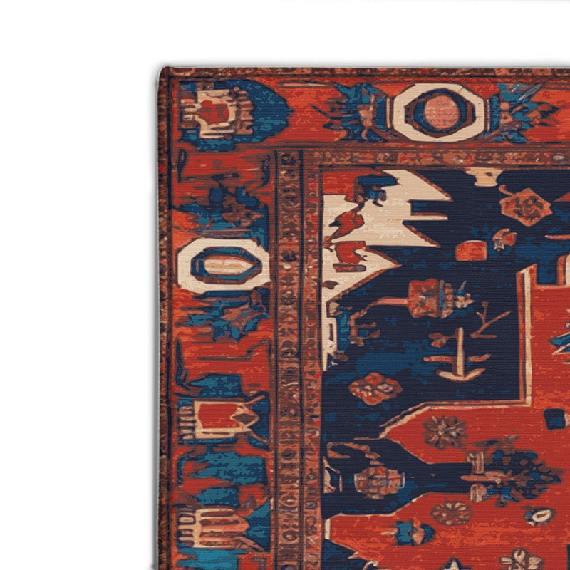 Tapis d'intérieur et d'extérieur mauve Tabriz, Rectangulaire 2 pi x 3 pi