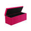 Safar Large Plush Velvet Ottoman Storage Box with Plain Lid Multi Functional Upholstered Blanket Box-116779938-116779910