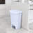 Glad White Plastic Step Trash Can-93022863-93022864