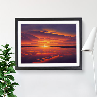 XH1022-7126X Precious Sunset Seascape - Single Picture Frame Print