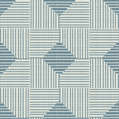 Papier peint tissé panier bleu matinal