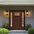 14" 1-Light Black Outdoor Wall Light